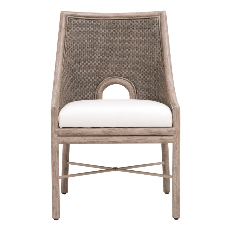 Maklaine Modern Transitional Dining Chair Set of 2 in Natural