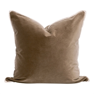 Maklaine Contemporary Transitional 22&quot Pillow Set of 2 in Brown