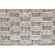 Maklaine Transitional Outdoor Dining Chair Set of 2 in Light Gray