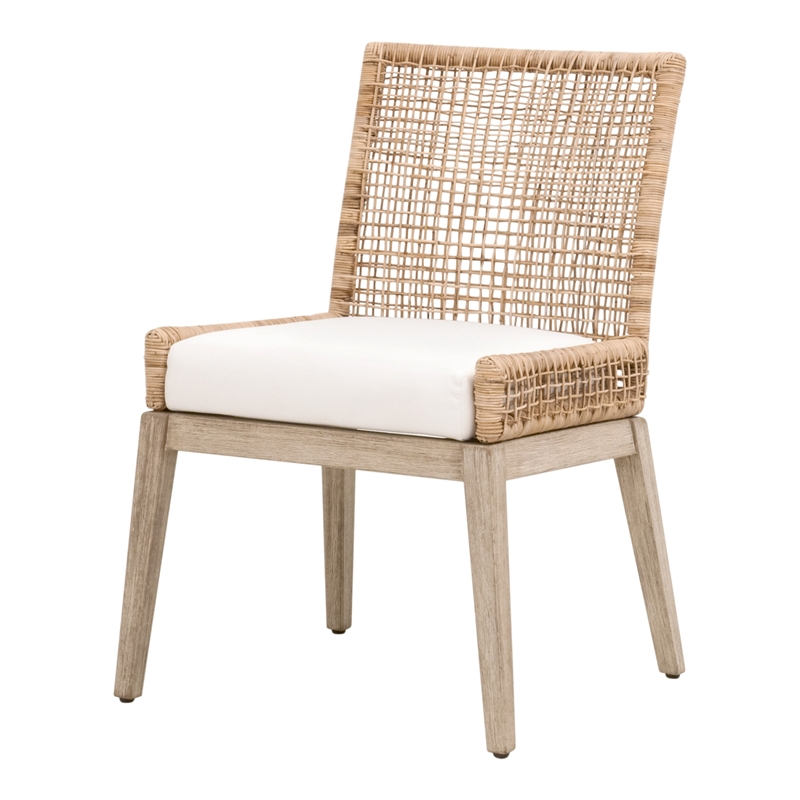 Maklaine Modern Transitional Dining Chair Set of 2 in Natural
