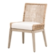 Maklaine Modern Transitional Dining Chair Set of 2 in Natural