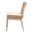 Maklaine Modern Transitional Dining Chair Set of 2 in Natural
