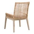 Maklaine Modern Transitional Dining Chair Set of 2 in Natural