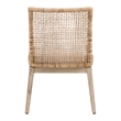 Maklaine Modern Transitional Dining Chair Set of 2 in Natural