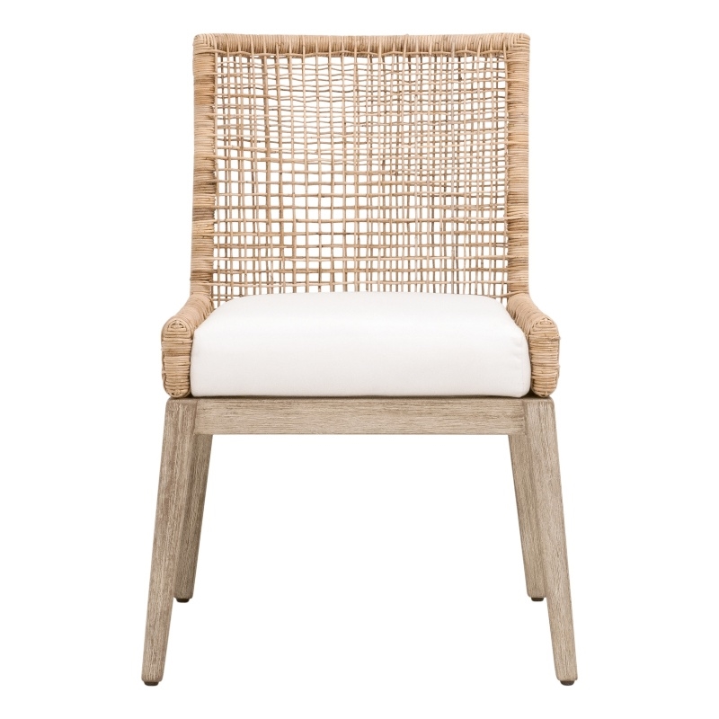 Maklaine Modern Transitional Dining Chair Set of 2 in Natural