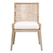Maklaine Modern Transitional Dining Chair Set of 2 in Natural