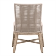 Maklaine Transitional Overlay Dining Chair Set of 2 in Natural