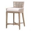 Maklaine Modern Transitional Overlay Counter Stool in Natural