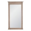 Maklaine Modern Transitional Solid Wood Frame Mirror in Natural