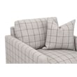 Maklaine Transitional Slim Arm Sofa Chair in Natural Gray Oak