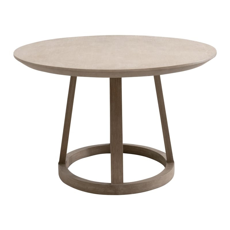 Maklaine Contemporary Transitional Oval Dining Table in Natural
