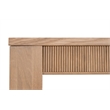 Maklaine Modern Transitional Extension Dining Table in Natural