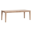 Maklaine Modern Transitional Extension Dining Table in Natural