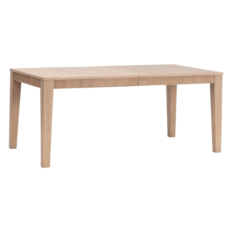 Maklaine Modern Transitional Extension Dining Table in Natural