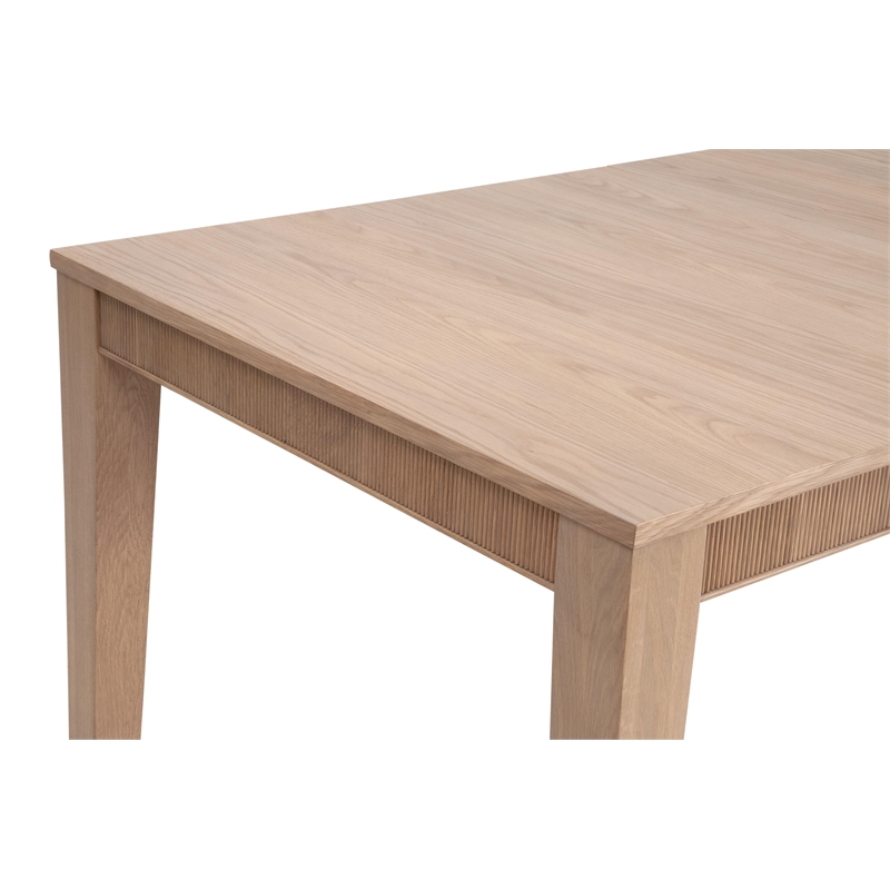 Maklaine Modern Transitional Extension Dining Table in Natural