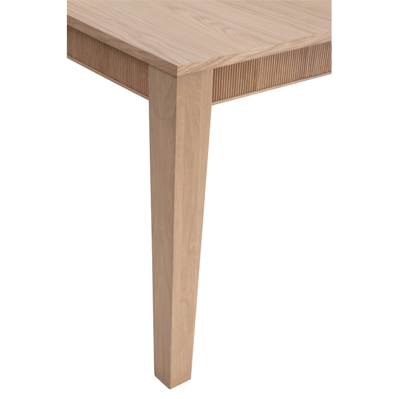 Maklaine Modern Transitional Extension Dining Table in Natural