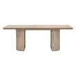 Maklaine Modern Transitional Extension Dining Table in Natural