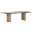 Maklaine Modern Transitional Extension Dining Table in Natural