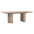 Maklaine Modern Transitional Extension Dining Table in Natural