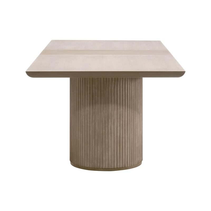 Maklaine Modern Transitional Extension Dining Table in Natural