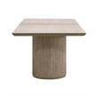 Maklaine Modern Transitional Extension Dining Table in Natural