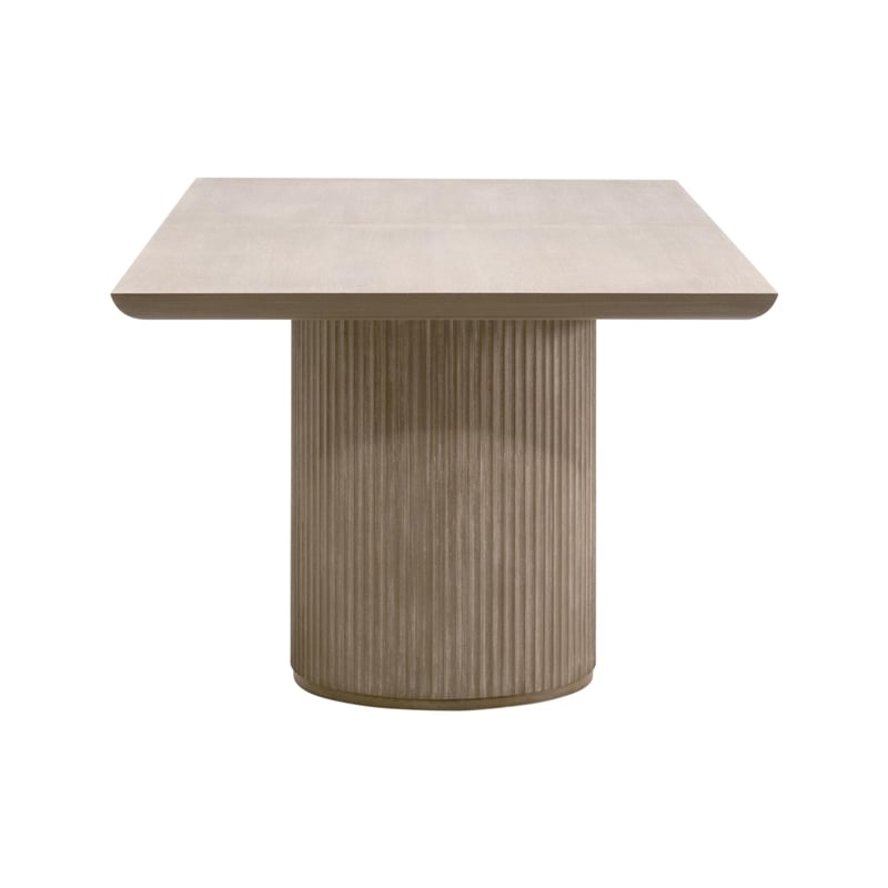 Maklaine Modern Transitional Extension Dining Table in Natural