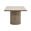 Maklaine Modern Transitional Extension Dining Table in Natural