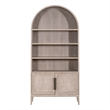 Maklaine Contemporary Transitional Storage Bookcase in Natural