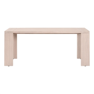 Maklaine Modern Transitional Outdoor Dining Table in Natural