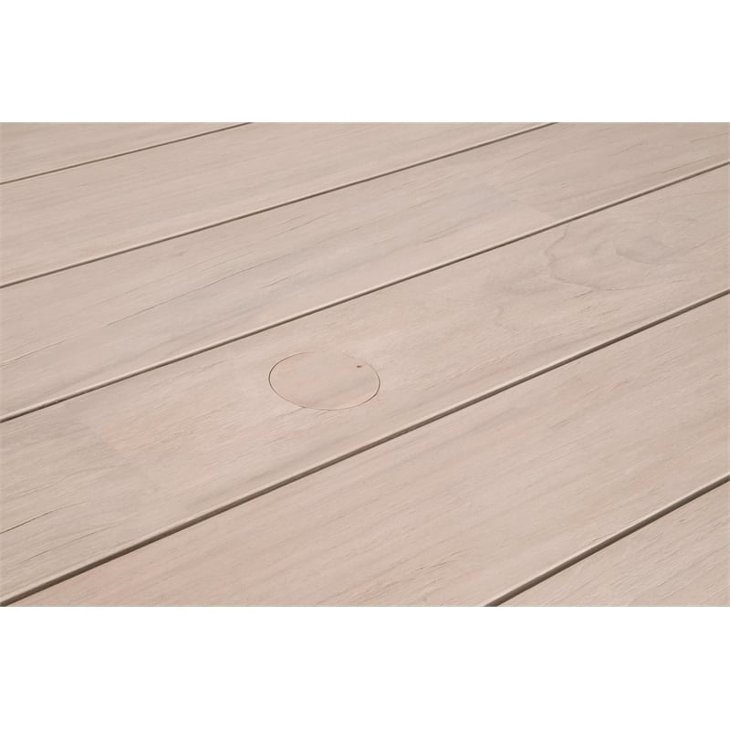Maklaine Modern Transitional Big Outdoor Dining Table in Natural