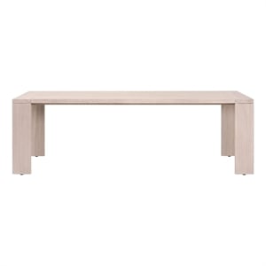 Maklaine Modern Transitional Big Outdoor Dining Table in Natural
