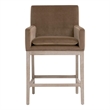 Maklaine Contemporary Transitional Counter Stool in Brown Finish