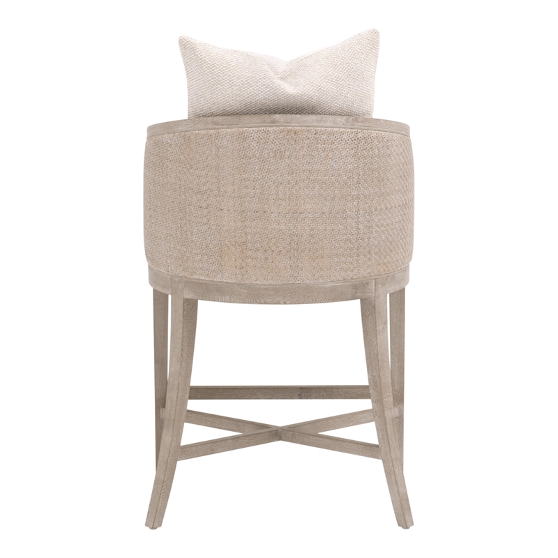 Maklaine Contemporary Transitional Counter Stool in Natural Finish