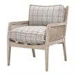 Maklaine Contemporary Transitional Club Chair in Gray Finish