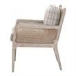 Maklaine Contemporary Transitional Club Chair in Gray Finish