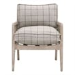 Maklaine Contemporary Transitional Club Chair in Gray Finish