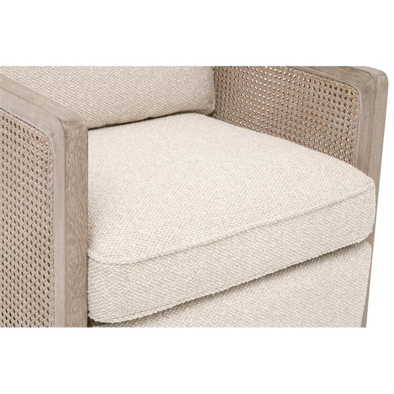 Maklaine Contemporary Transitional Polyester Recliner in Beige