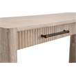 Maklaine Modern Transitional 2-Drawer Console Table in Natural