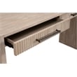 Maklaine Modern Transitional 2-Drawer Console Table in Natural