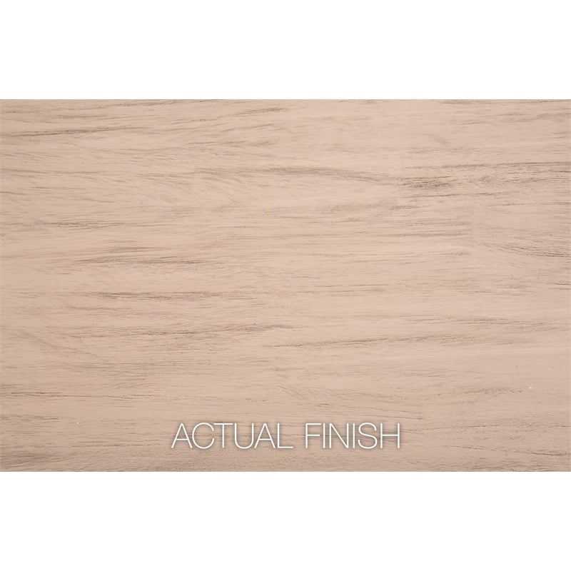 Maklaine Transitional Overlay Outdoor Counter Stool in White