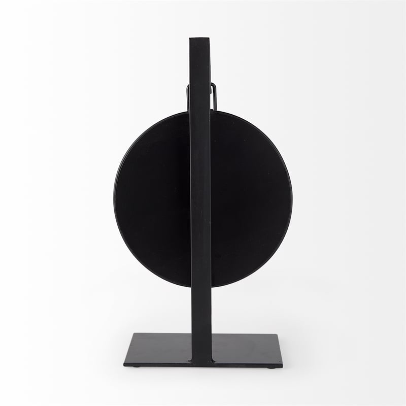 Maklaine Contemporary Metallic Brown Metal Hanging Table Clock