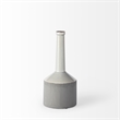 Maklaine Contemporary Medium Two-Toned Gray and White Ceramic Jug