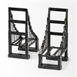Maklaine Wrought Iron Suspension Bridge Brown Metal Weighted Bookend