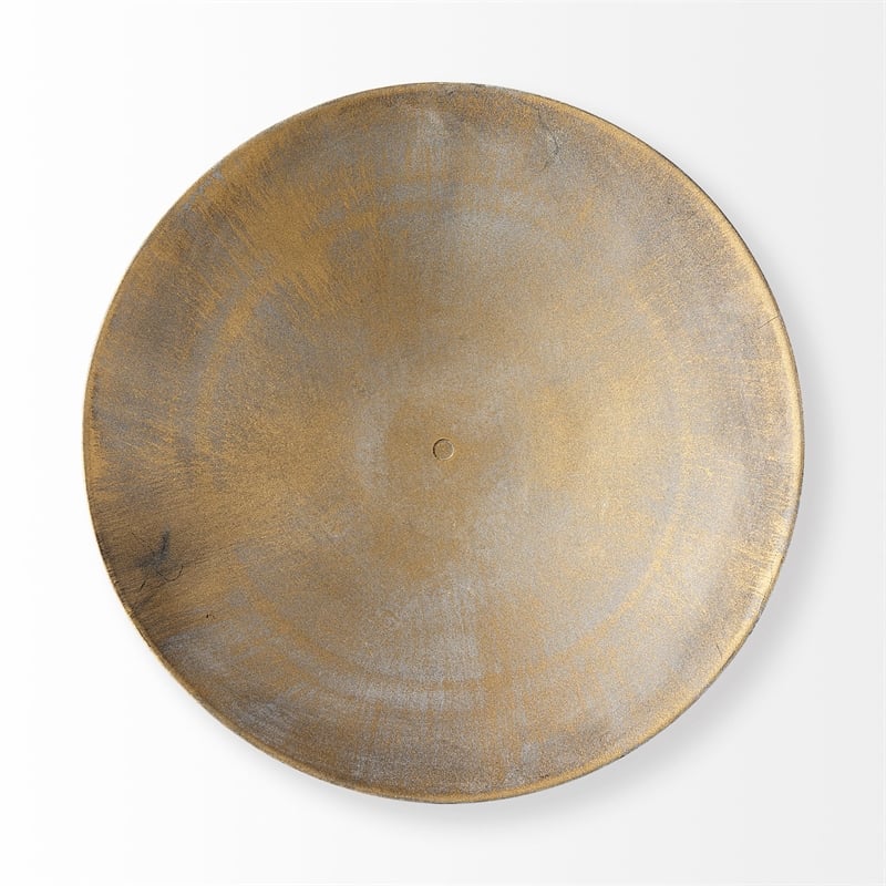Maklaine Modern / Contemporary Medium Gold Metal Webbed Feet Bowl