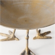 Maklaine Modern / Contemporary Medium Gold Metal Webbed Feet Bowl