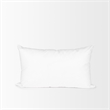 Maklaine Contemporary 21 x 13 White Fabric Down pillow insert
