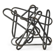 Maklaine 12.2L X 9.1W X 9.1H Black Metal Paperclip Decorative Object
