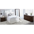 Maklaine Contemporary Transitional Wood King Bed in White Finish