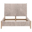 Maklaine Modern Transitional Fabric Standard King Bed in Off White