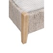 Maklaine Modern Transitional Fabric Standard King Bed in Off White
